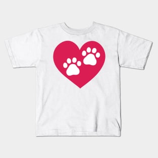 My Dog Is My Valentine Kids T-Shirt